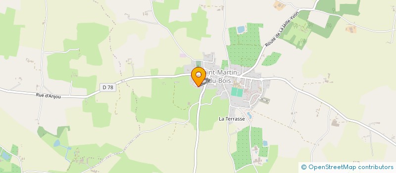 localisation de l'entreprise MADAME CELINE PLATON  SEGRE-EN-ANJOU BLEU