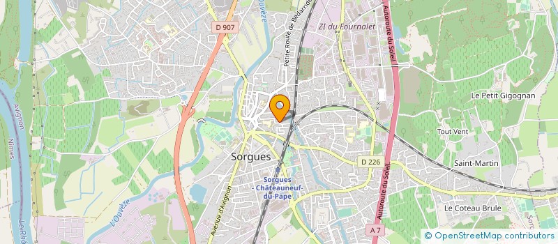 localisation de l'entreprise MADAME CELINE PLAUCHUT  SORGUES