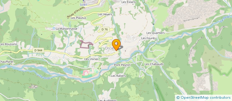 localisation de l'entreprise MADAME CELINE PLENNEVAUX  ORCIERES