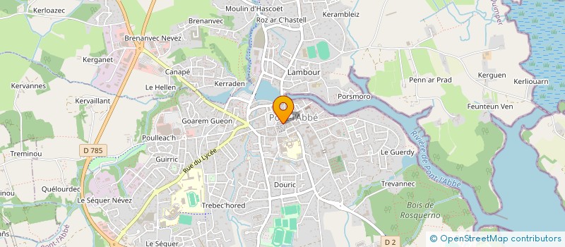 localisation de l'entreprise MADAME CELINE POCHAT à PONT-L'ABBE