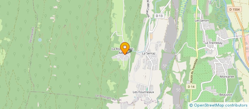 localisation de l'entreprise MADAME CELINE POCHON  LE BOURGET-DU-LAC