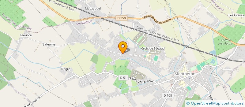 localisation de l'entreprise MADAME CELINE POIREL à MONTBETON
