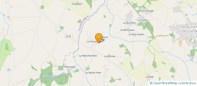 localisation de l'entreprise MADAME CELINE POIRON à NOTRE-DAME-DES-LANDES