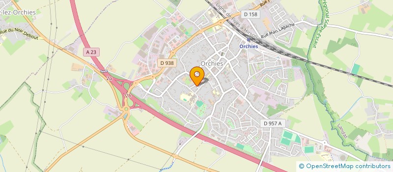 localisation de l'entreprise MADAME CELINE POISSONNIER  ORCHIES