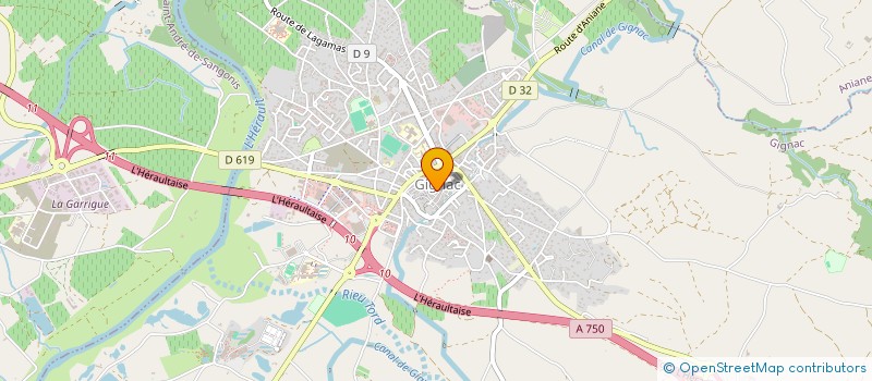 localisation de l'entreprise MADAME CELINE POIVERT  GIGNAC