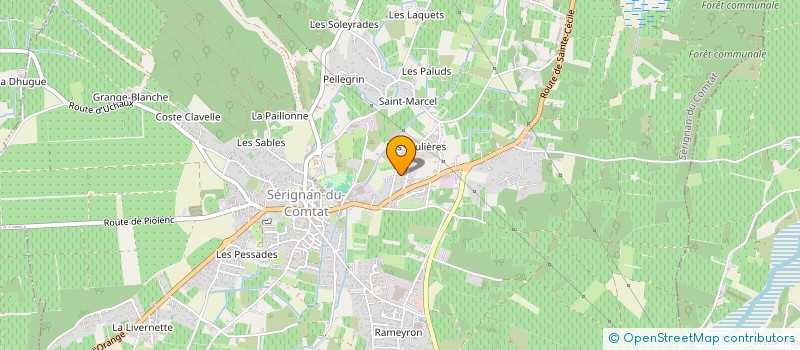 localisation de l'entreprise MADAME CELINE POIX-DAUDE  SERIGNAN-DU-COMTAT