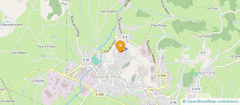 localisation de l'entreprise MADAME CELINE POIZAT  THIZY-LES-BOURGS