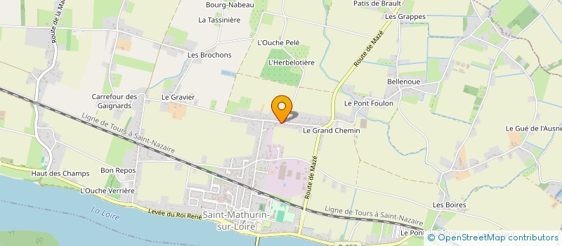 localisation de l'entreprise MADAME CELINE POLLET  LOIRE-AUTHION