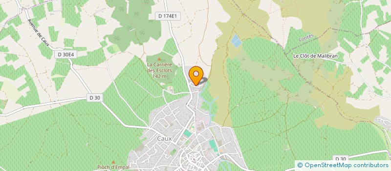 localisation de l'entreprise MADAME CELINE PONS  CAUX