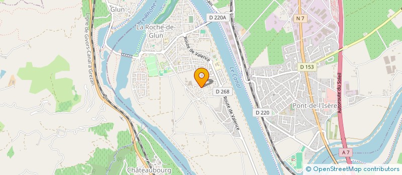 localisation de l'entreprise MADAME CELINE PONSI  LA ROCHE-DE-GLUN