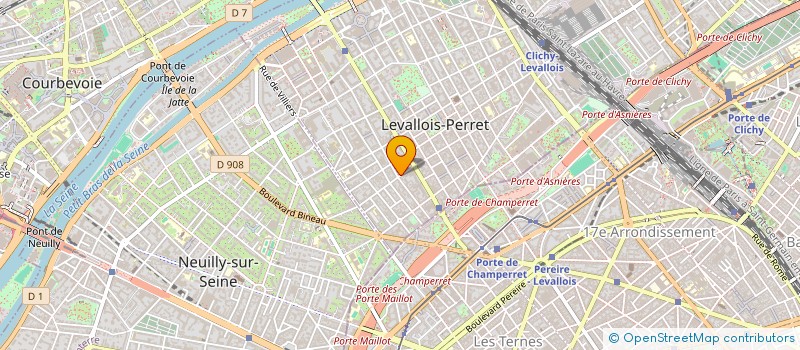 localisation de l'entreprise MADAME CELINE PONT à LEVALLOIS-PERRET