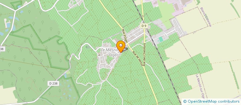 localisation de l'entreprise MADAME CELINE POREAUX  LE MESNIL-SUR-OGER