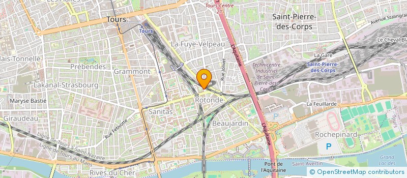 localisation de l'entreprise MADAME CELINE PORON  TOURS