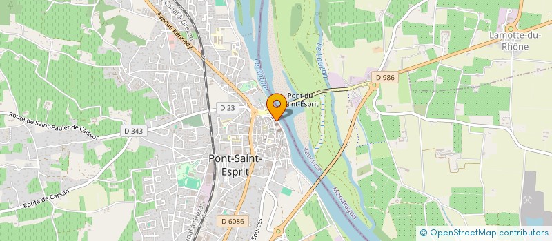 localisation de l'entreprise MADAME CELINE PORTE à PONT-SAINT-ESPRIT