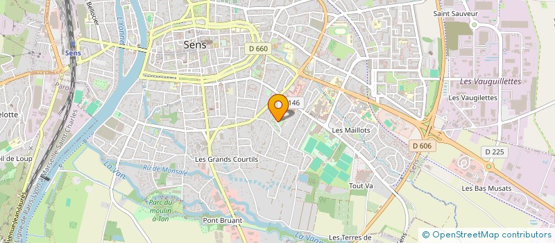 localisation de l'entreprise MADAME CELINE POSENATO à SENS