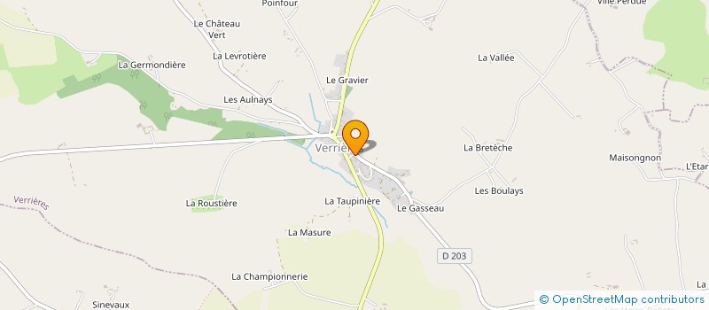 localisation de l'entreprise MADAME CELINE POTHEAU à VERRIERES