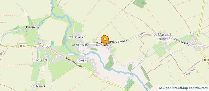 localisation de l'entreprise MADAME CELINE POTTIER  CROCY