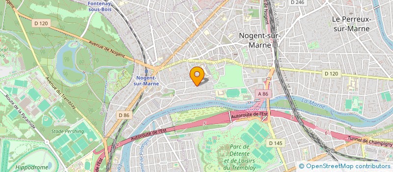 localisation de l'entreprise MADAME CELINE POUGET à NOGENT SUR MARNE