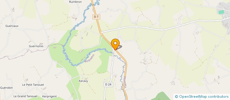 localisation de l'entreprise MADAME CELINE POULAIN  PLOUVARA