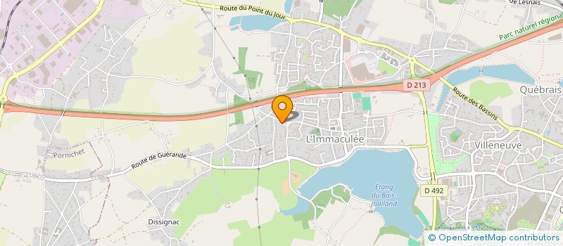localisation de l'entreprise MADAME CELINE POULNAIS à SAINT-NAZAIRE