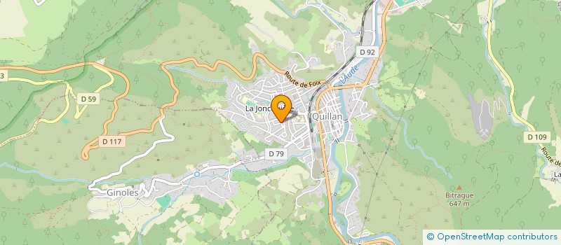 localisation de l'entreprise MADAME CELINE PRADELLE  QUILLAN