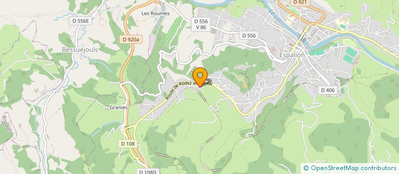 localisation de l'entreprise MADAME CELINE PRADIER  ESPALION