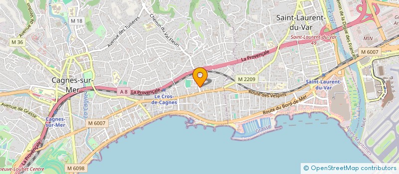 localisation de l'entreprise MADAME CELINE PRALON à CAGNES-SUR-MER