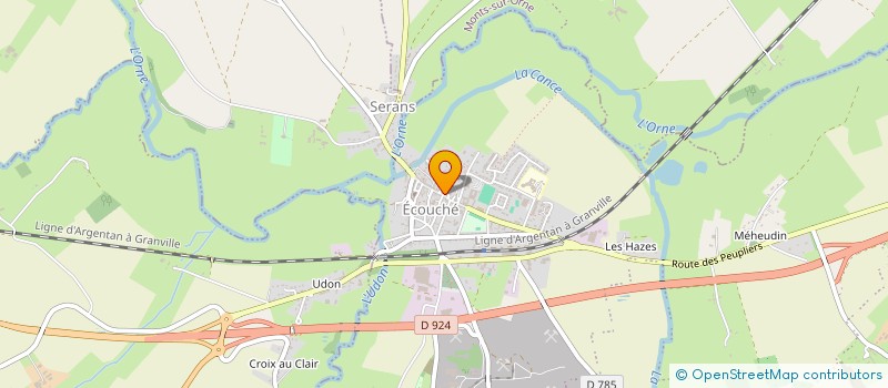 localisation de l'entreprise MADAME CELINE PROD HOMME à ECOUCHE-LES-VALLEES