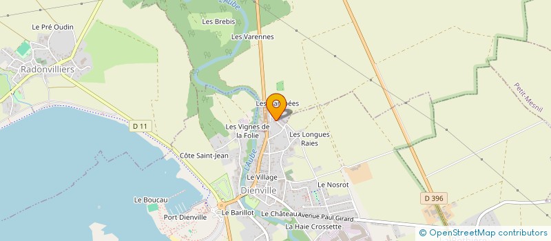 localisation de l'entreprise MADAME CELINE PROTAT à DIENVILLE