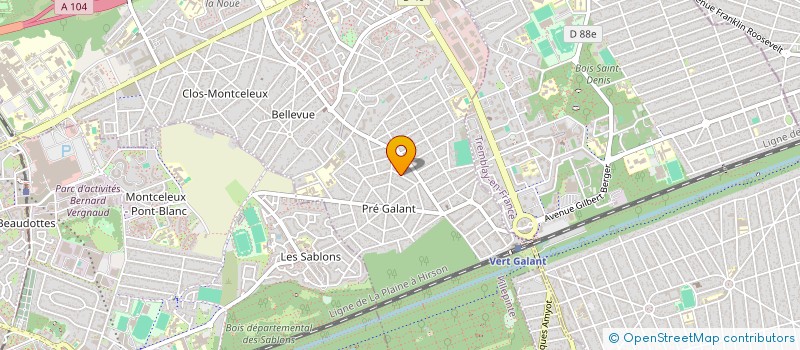 localisation de l'entreprise MADAME CELINE PROTAT à VILLEPINTE