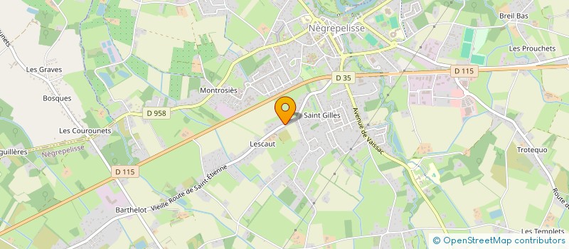 localisation de l'entreprise MADAME CELINE PROUCHET  NEGREPELISSE