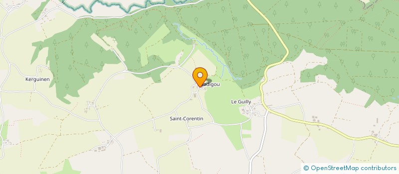 localisation de l'entreprise MADAME CELINE PRUDHOMME  POULLAOUEN