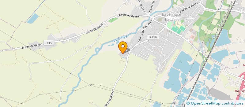 localisation de l'entreprise MADAME CELINE QUILICHINI   LAVERNOSE-LACASSE