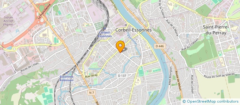 localisation de l'entreprise MADAME CELINE RAIGNAULT à CORBEIL-ESSONNES