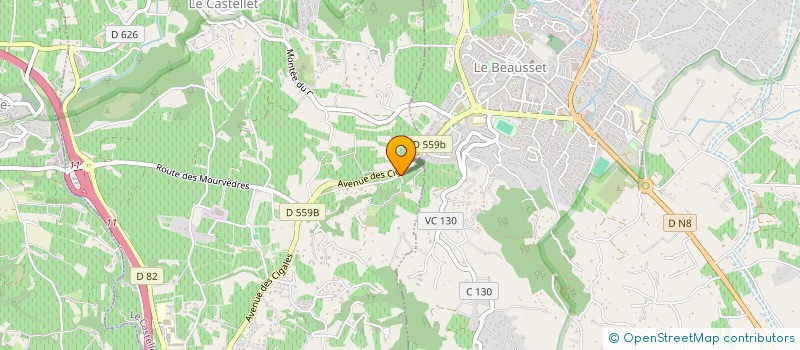 localisation de l'entreprise MADAME CELINE RAMBAUD  LE CASTELLET