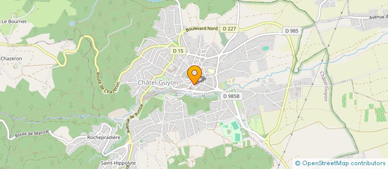 localisation de l'entreprise MADAME CELINE RANCE  CHATEL-GUYON