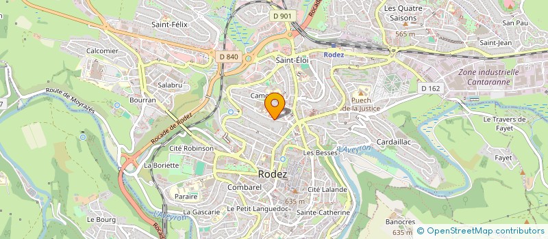 localisation de l'entreprise MADAME CELINE RANSINANGUE  RODEZ