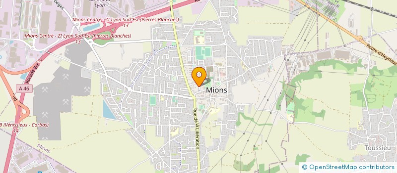 localisation de l'entreprise MADAME CELINE RATTON  MIONS