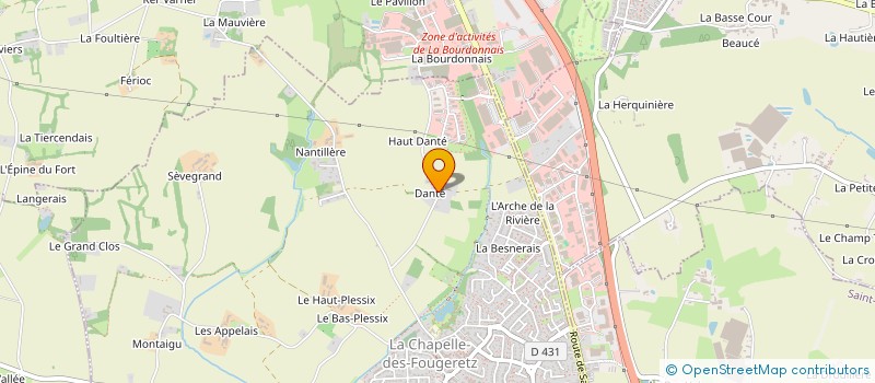 localisation de l'entreprise MADAME CELINE RAUD  LA CHAPELLE-DES-FOUGERETZ