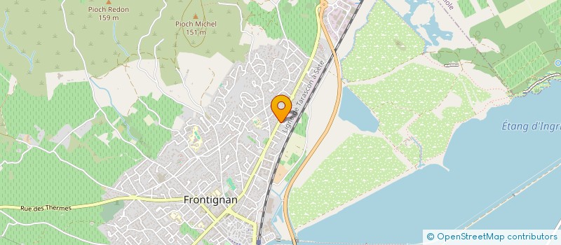 localisation de l'entreprise MADAME CELINE RAUFFER à FRONTIGNAN