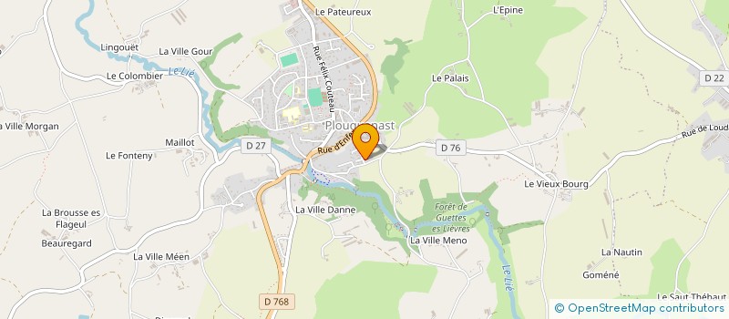 localisation de l'entreprise MADAME CELINE RAULT  PLOUGUENAST-LANGAST