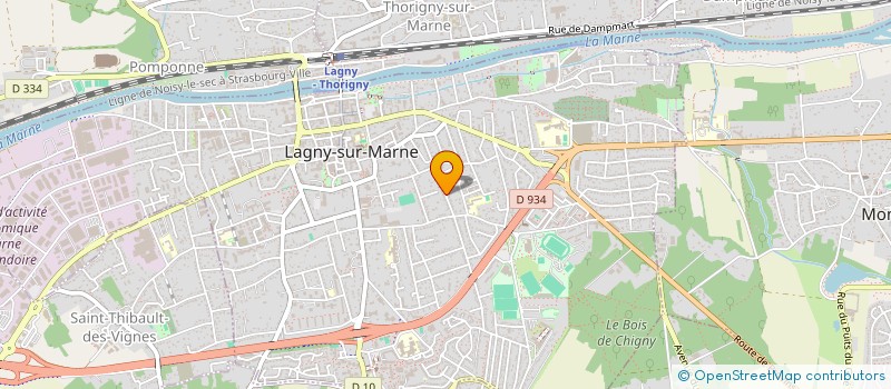 localisation de l'entreprise MADAME CELINE RAUSCENT  LAGNY-SUR-MARNE