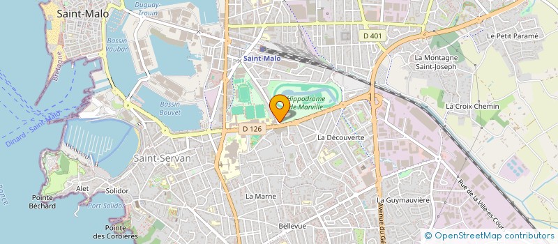 localisation de l'entreprise MADAME CELINE RAVE  SAINT-MALO