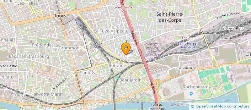 localisation de l'entreprise MADAME CELINE RAY  TOURS