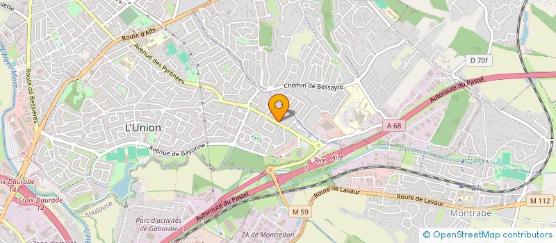 localisation de l'entreprise MADAME CELINE RAYMONDIS à L'UNION