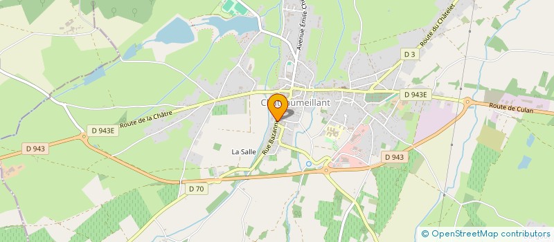 localisation de l'entreprise MADAME CELINE REBMANN  CHATEAUMEILLANT