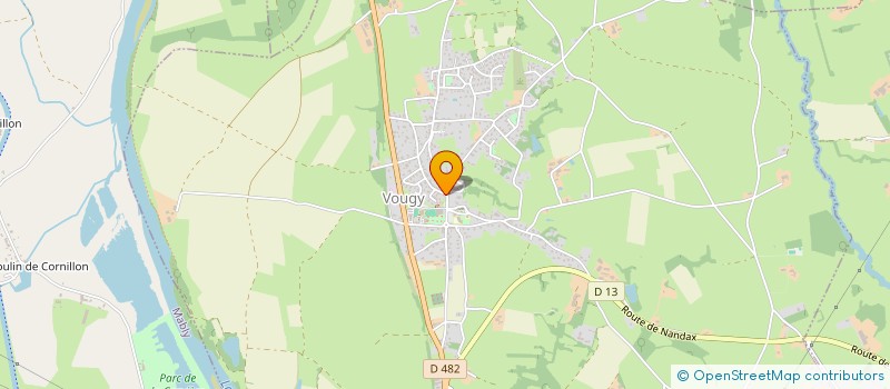 localisation de l'entreprise MADAME CELINE RECORBET  VOUGY