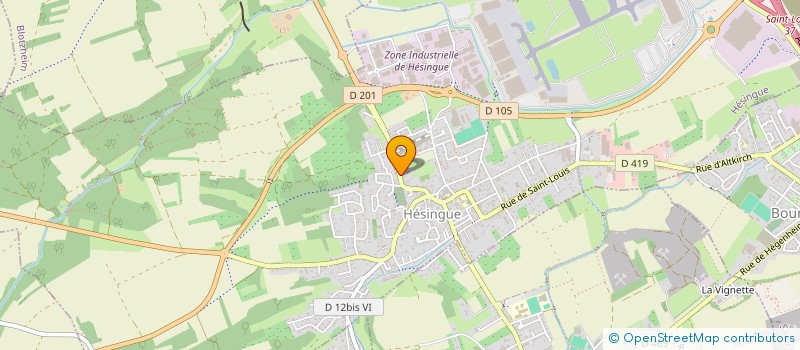 localisation de l'entreprise MADAME CELINE REIBEL  HESINGUE