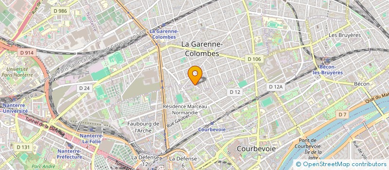 localisation de l'entreprise MADAME CELINE REIX à COURBEVOIE