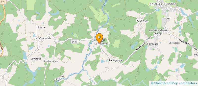 localisation de l'entreprise MADAME CELINE REJASSE  ABJAT-SUR-BANDIAT